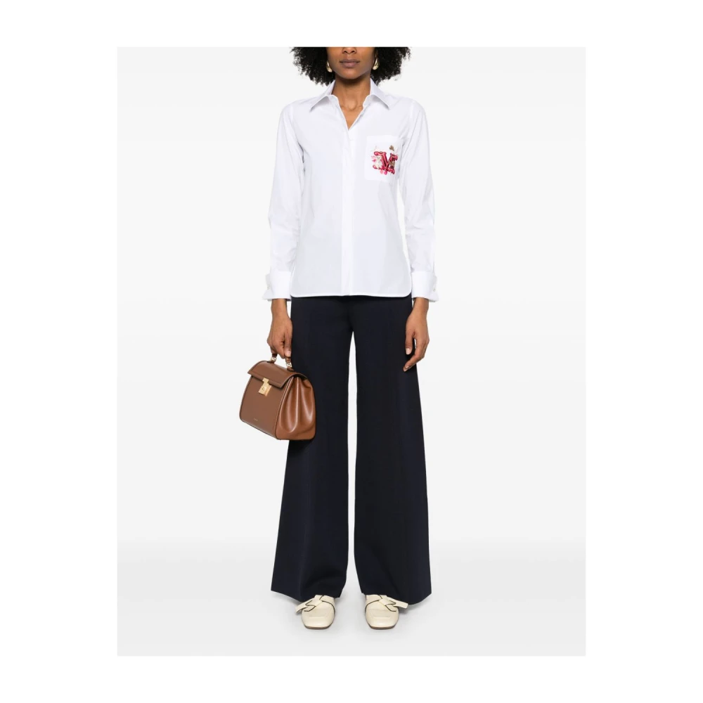 Max Mara Wit Overhemd met Borstzak White Dames