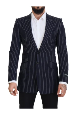 Marinblå Slim Fit Ullblazer