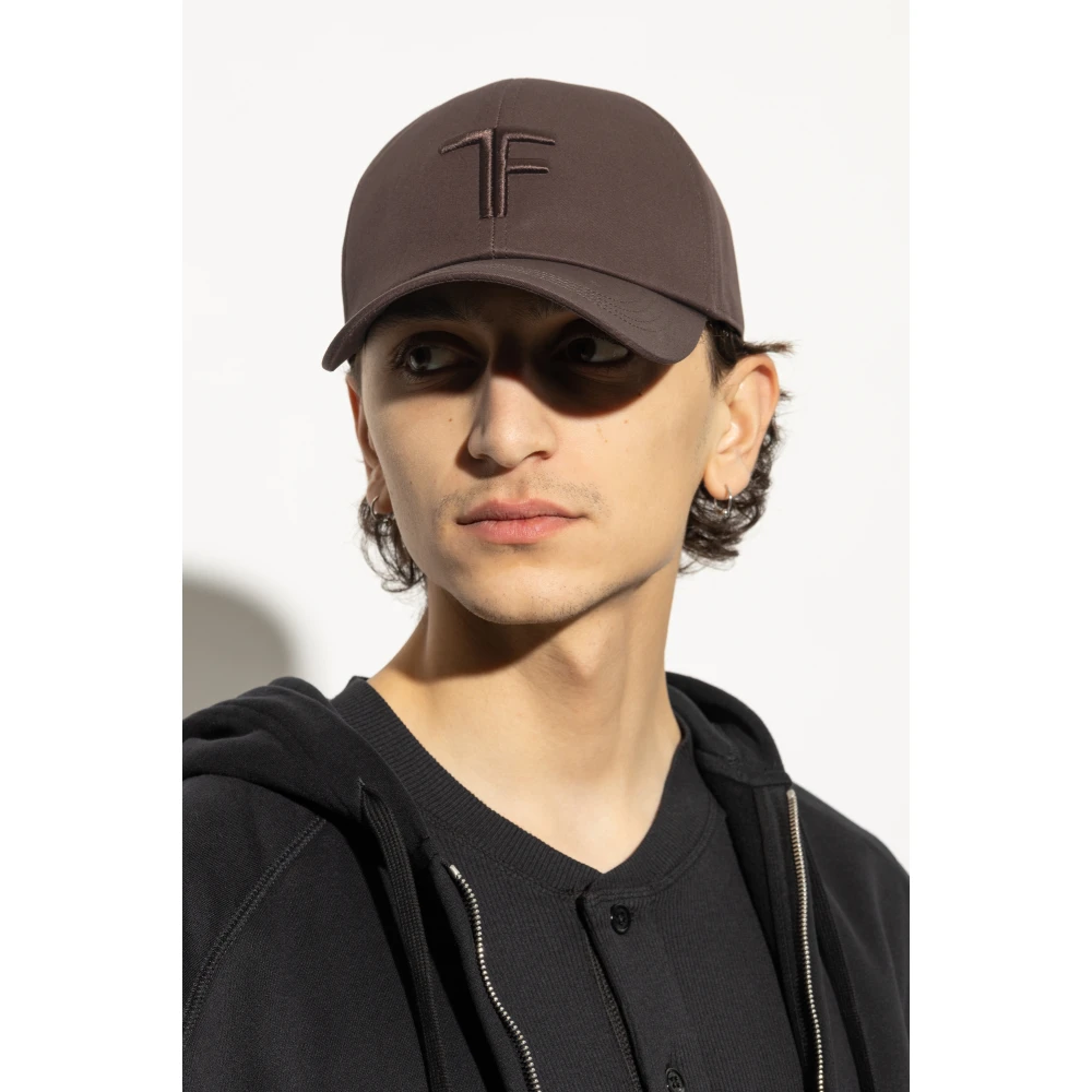 Tom Ford Pet met logo Brown Heren