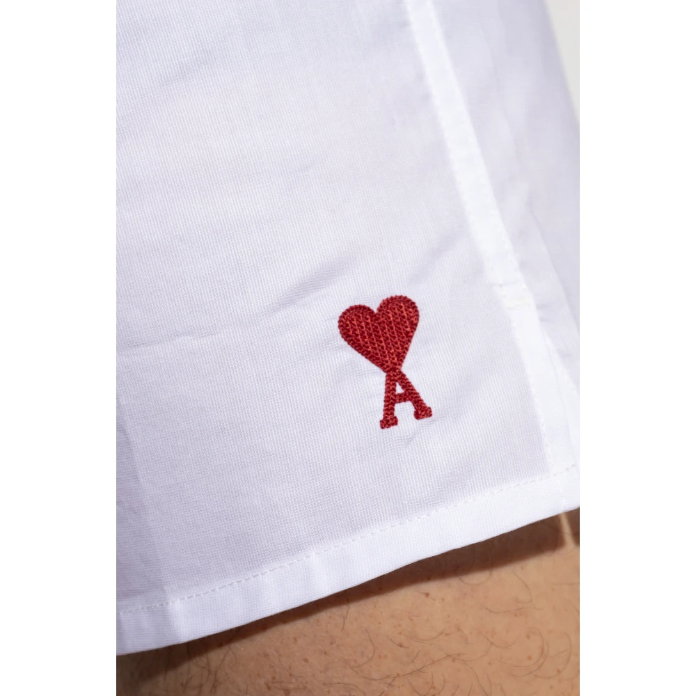 Ami Paris Boxers met logo White Heren