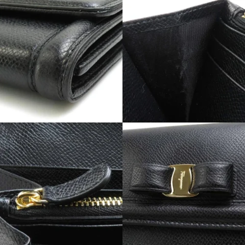 Salvatore Ferragamo Pre-owned Leather wallets Black Dames