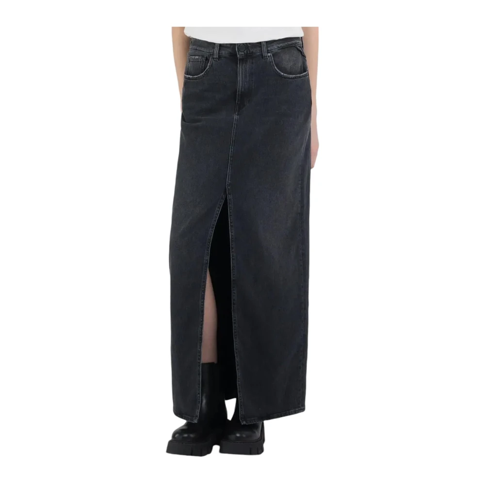 Replay Zwarte Rok w9922.000.739783 Gray Dames