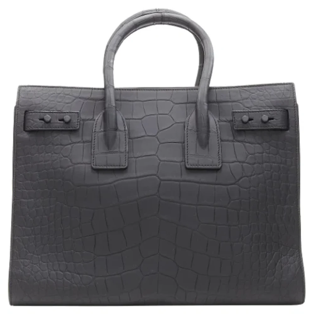 Yves Saint Laurent Vintage Pre-owned Leather shoulder-bags Black Dames