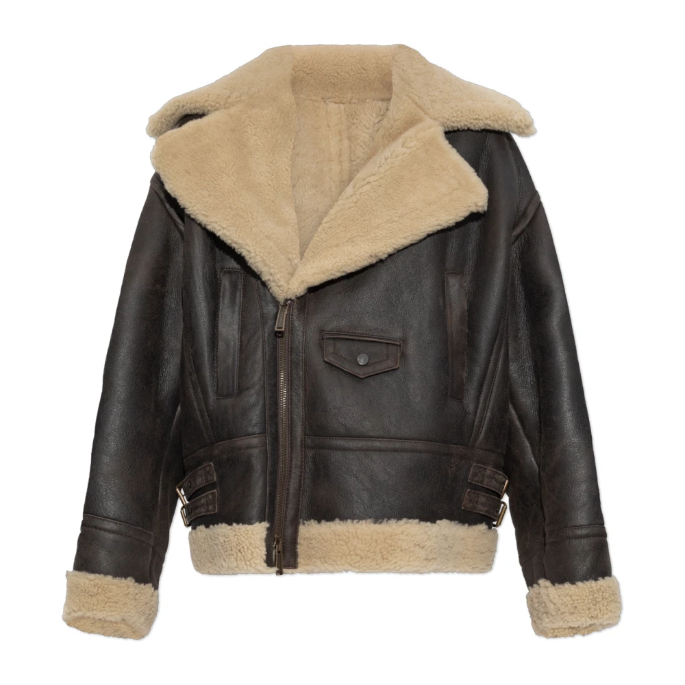 Jackets > Leather Jackets - - Dsquared2 - Modalova