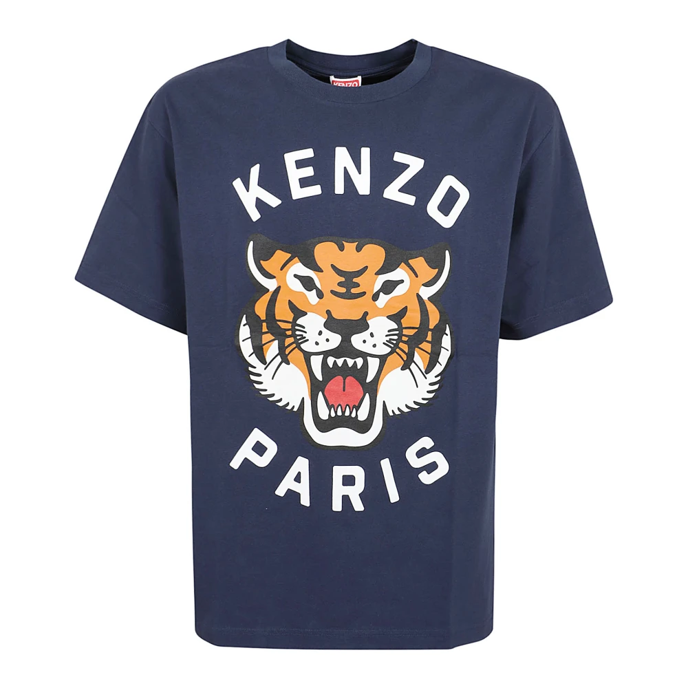 Kenzo Midnight Blue Oversize T-Shirt Blue Heren