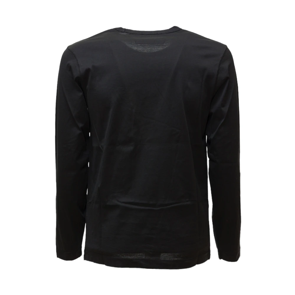 C.P. Company Geverfde Longsleeve Jersey T-Shirt Black Heren