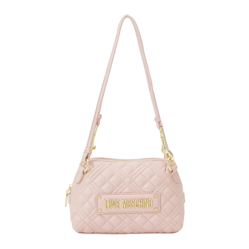 Love Moschino Femme Rose Sacs, Taille: One Size Quilted Micro Bag