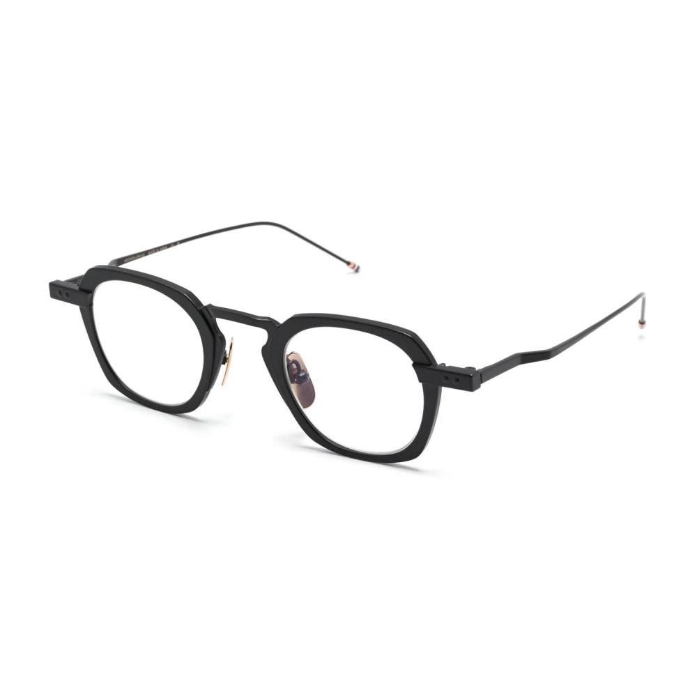 Thom Browne Zwarte optische frames voor mannen Black Heren