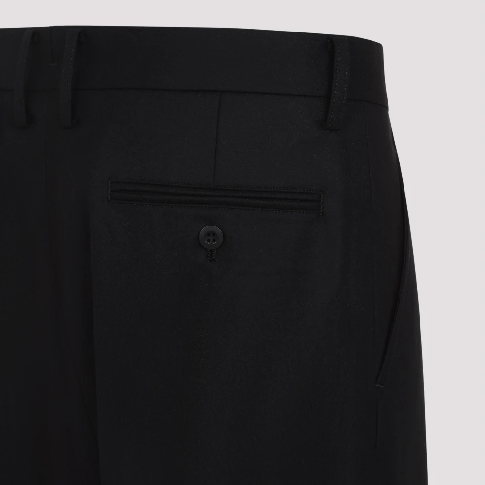 Junya Watanabe Zwarte wollen broek voor mannen Black Heren