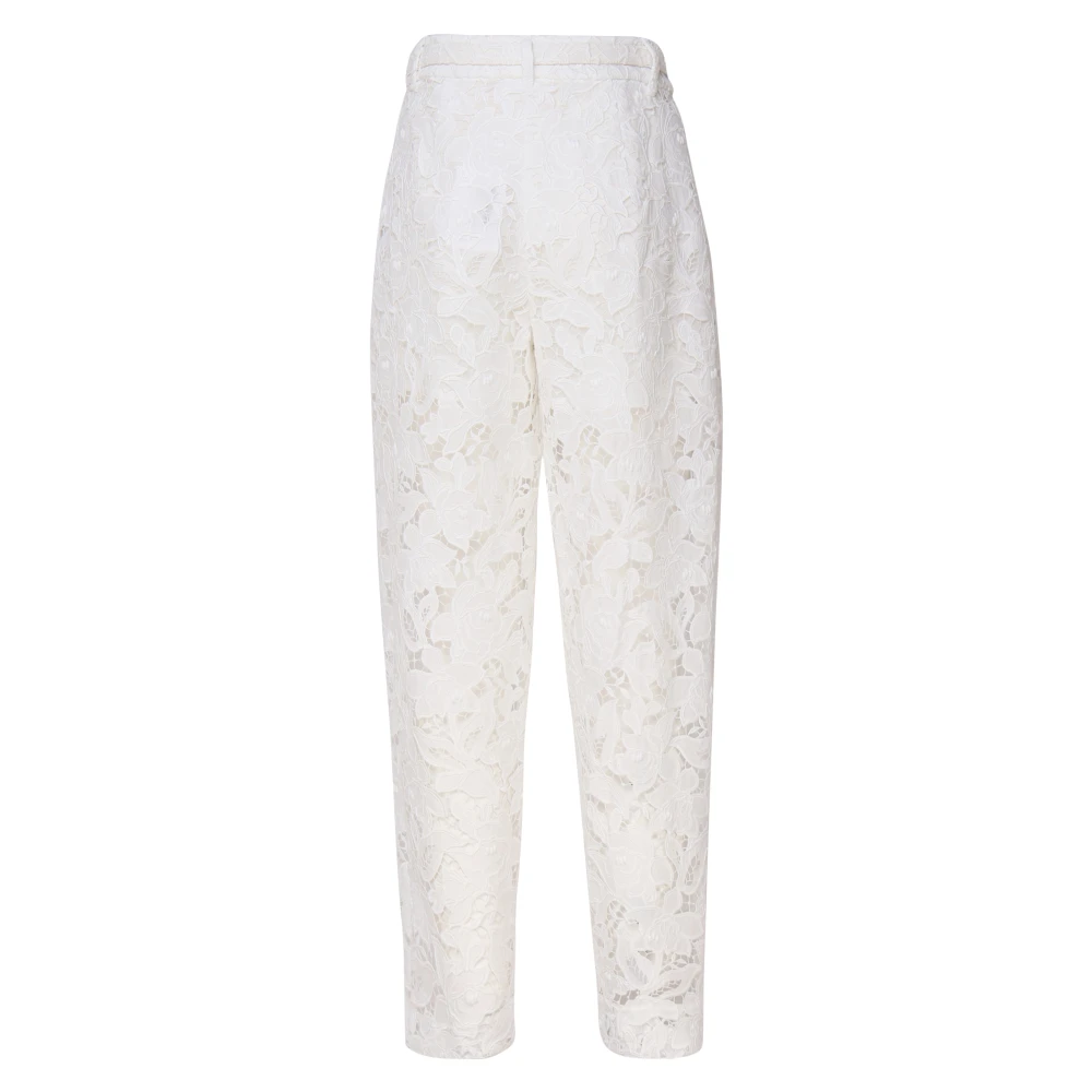 Zimmermann Wortel Kant Broek Ivoor Katoen White Dames