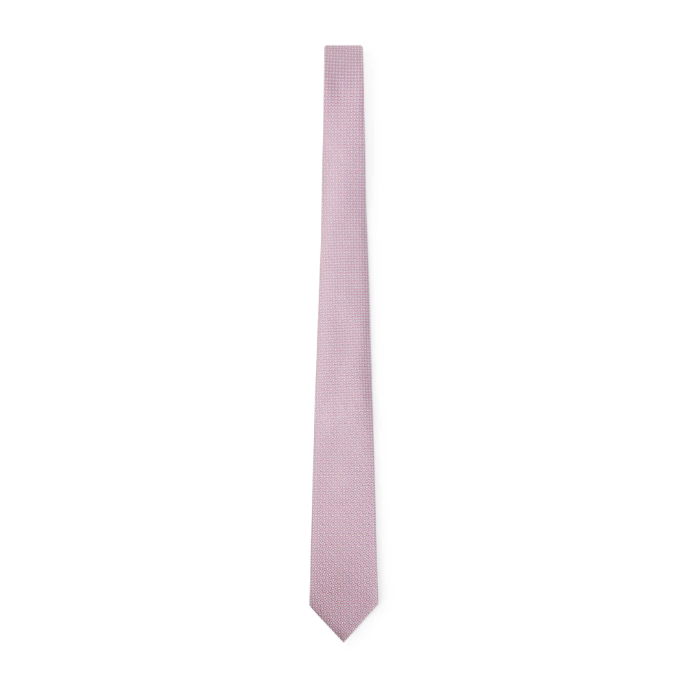 Giorgio Armani Men's Pink Jacquard Silk Tie