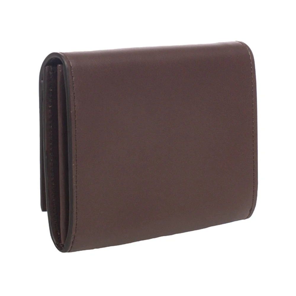 Orciani Kleine leren envelopportemonnee Brown Dames
