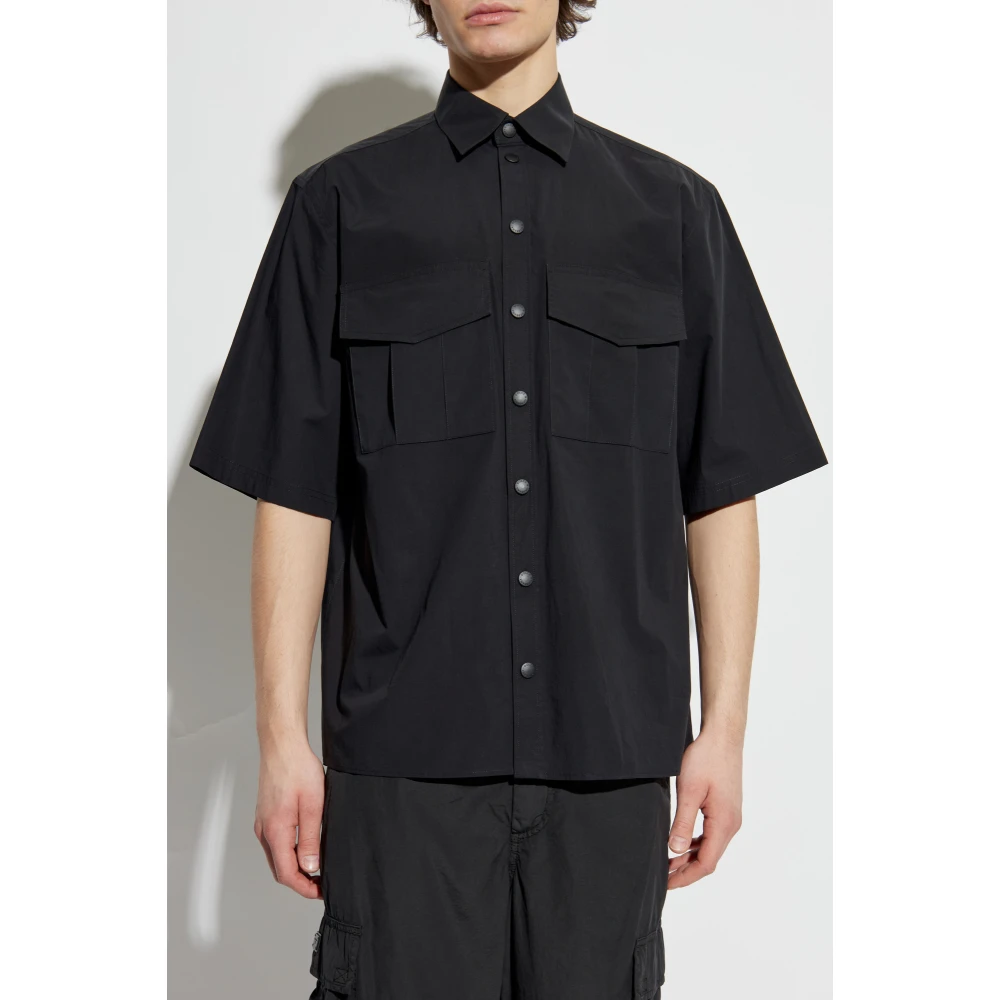 Dolce & Gabbana Overhemd met zakken Black Heren
