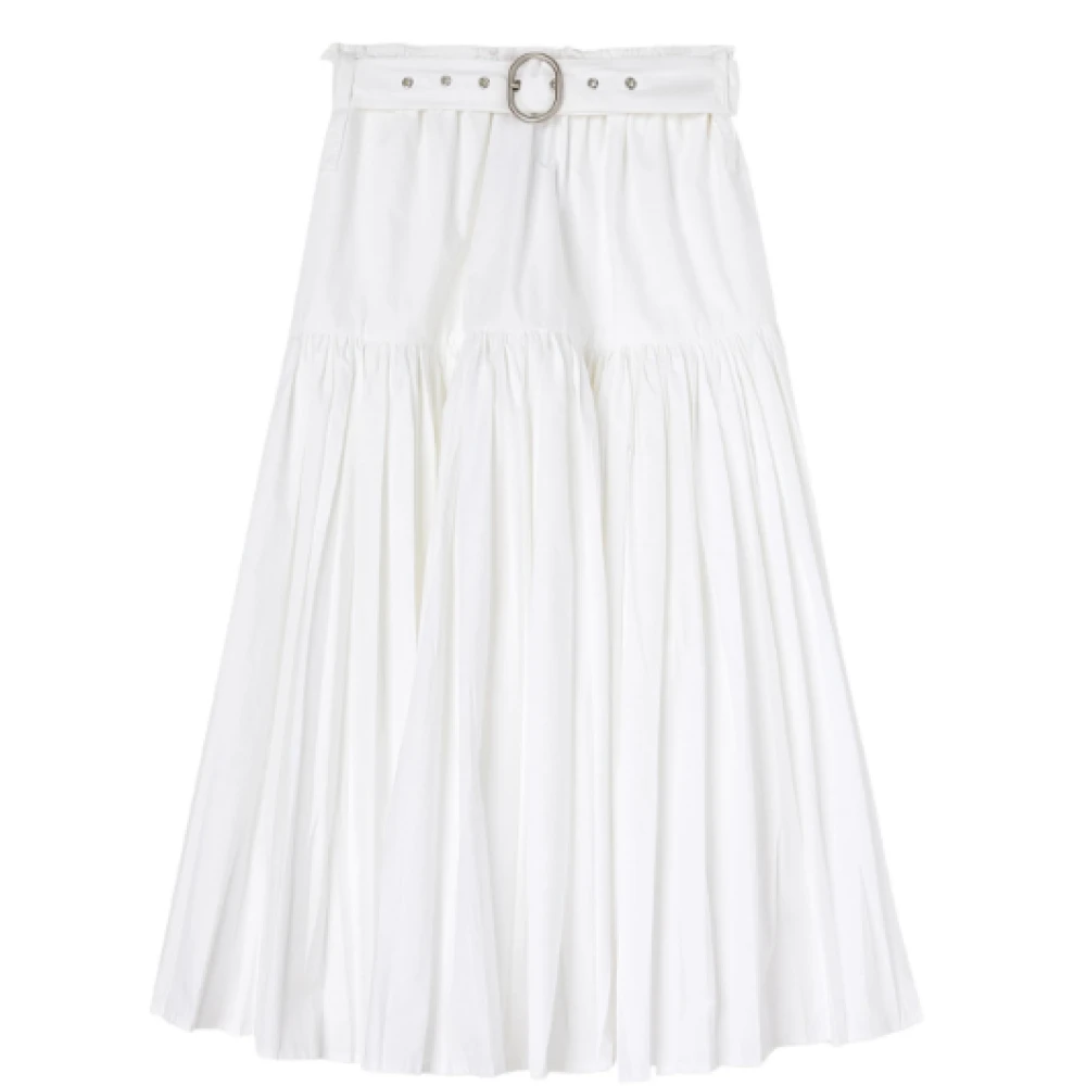 Jil Sander Midi Skirts White Dames