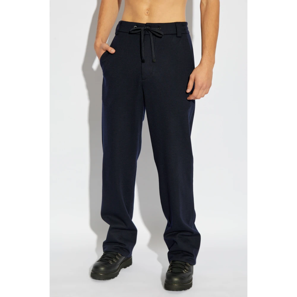 Moncler Wollen broek Blue Heren