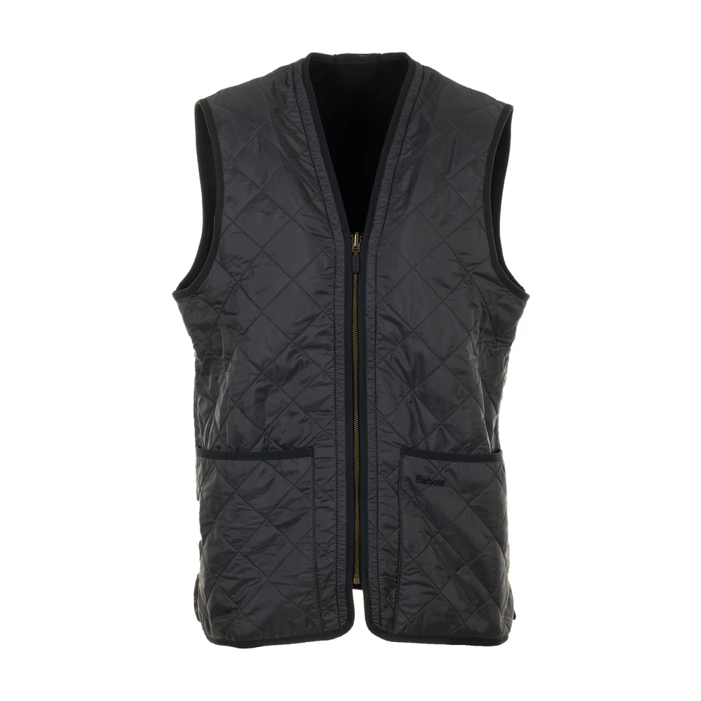 Barbour Blauwe Polarquilt Vest Rits Jas Blue Heren