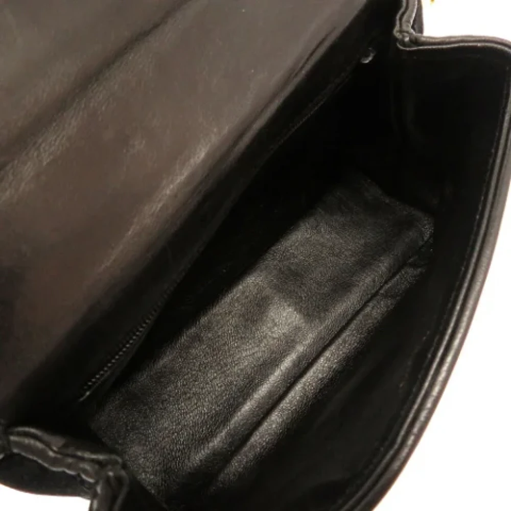 Chanel Vintage Pre-owned Suede shoulder-bags Black Dames