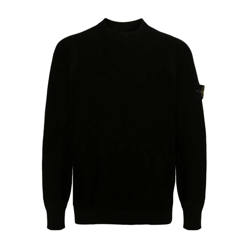 Stone Island Zwarte Sweatshirt Ss24 Black Heren