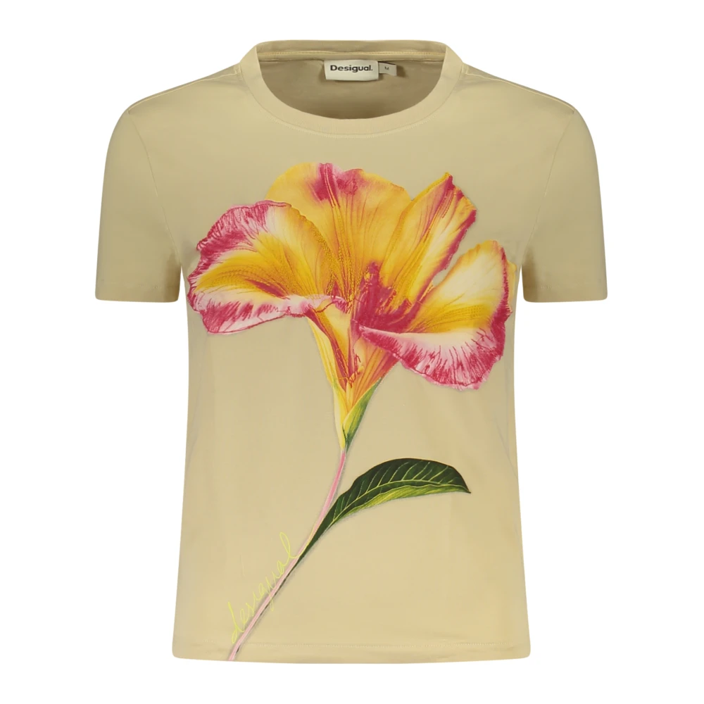 Desigual Mujer Beige Camisetas, Talla: M