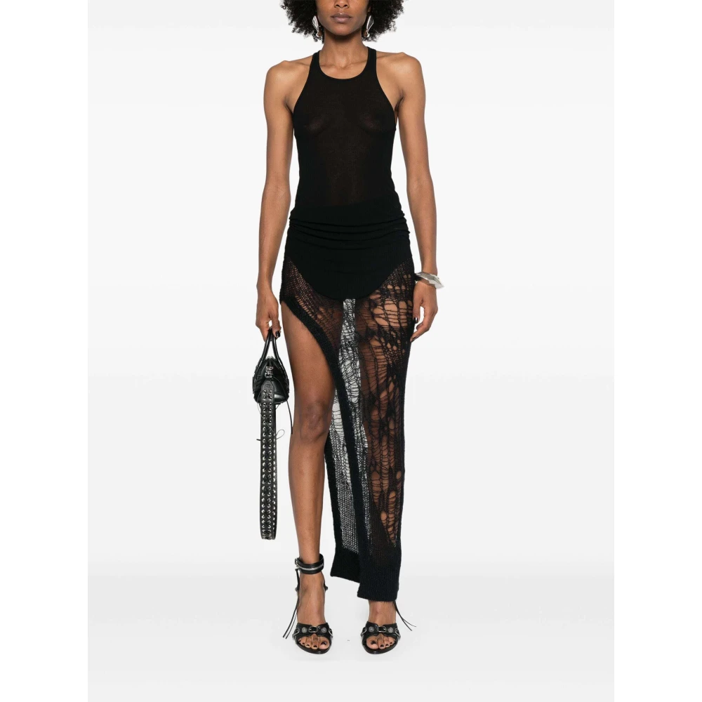 Rick Owens Rib Tanktop Black Dames