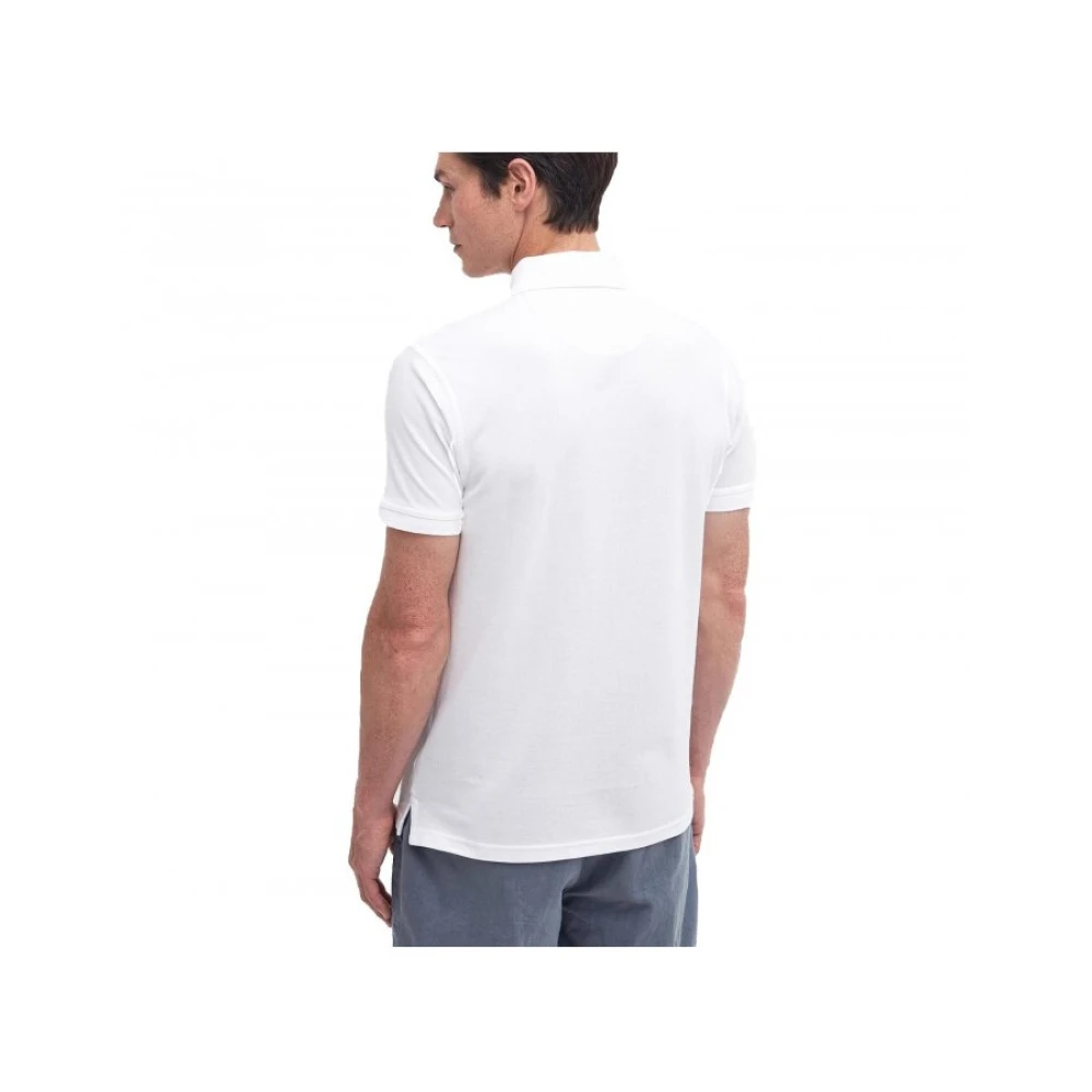 Barbour Sportieve Polo in Wit Smart-Casual Stijl White Heren