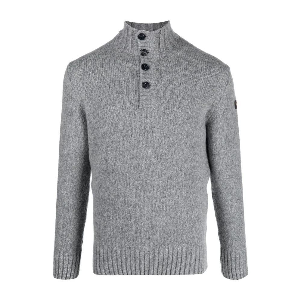 PAUL & SHARK Grijze Wollen Pullover Sweater Gray Heren