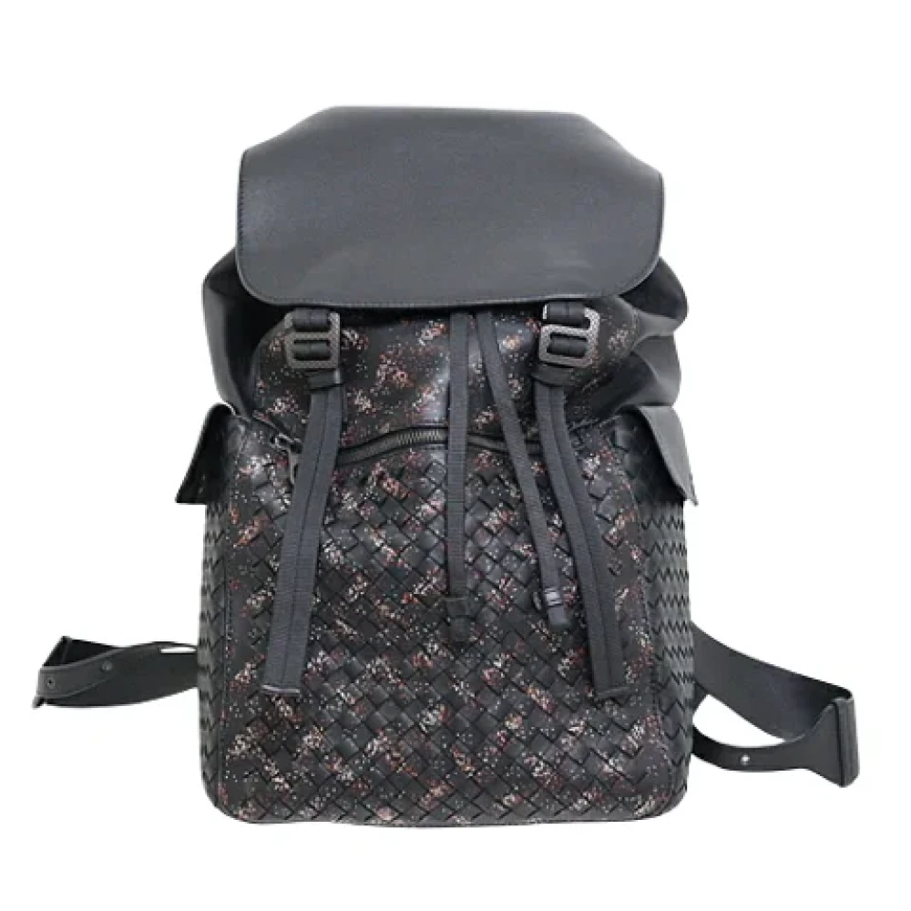 Bottega Veneta Vintage Pre-owned Leather backpacks Black Dames