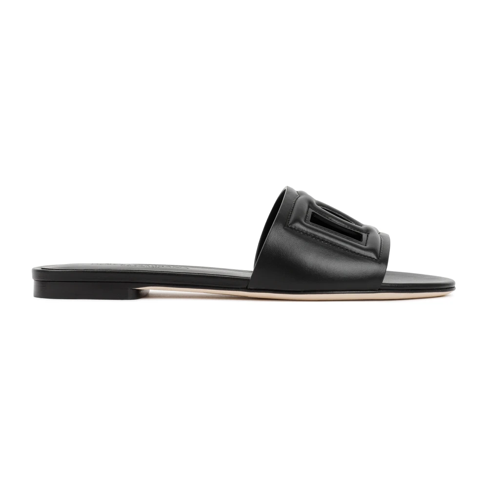 Dolce & Gabbana Women's Black Almond Toe Sandals
