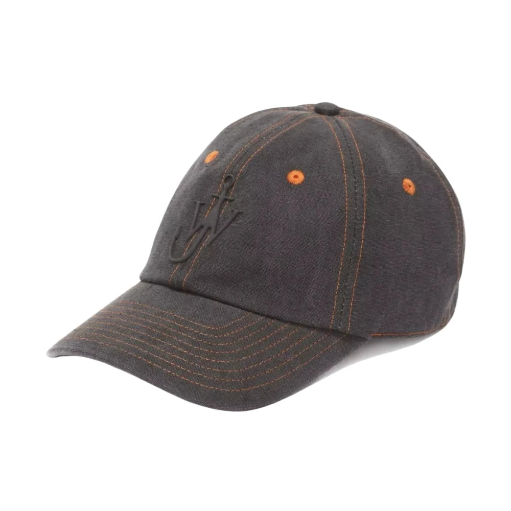 JW Anderson Grijze Pet met Gebogen Klep Gray Dames