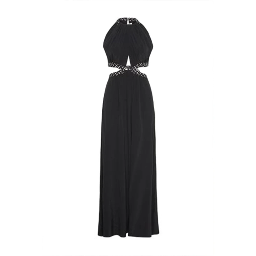 Diane Von Furstenberg Black Stylish Dresses For Every Occasion - Female - Maxi Dresses - Xs - Dresses