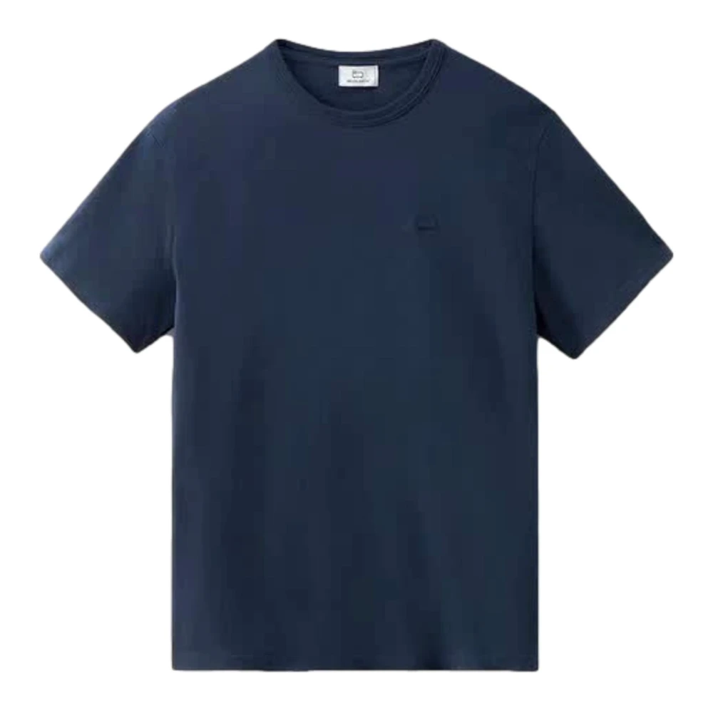 Woolrich Uomo Blu - T-Shirt Di Cotone Pecora - Tops - L
