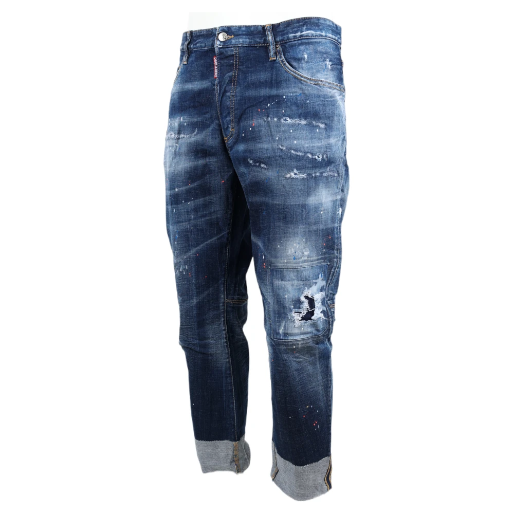 Dsquared2 Tijdloze Straight Jeans voor heren Blue Heren