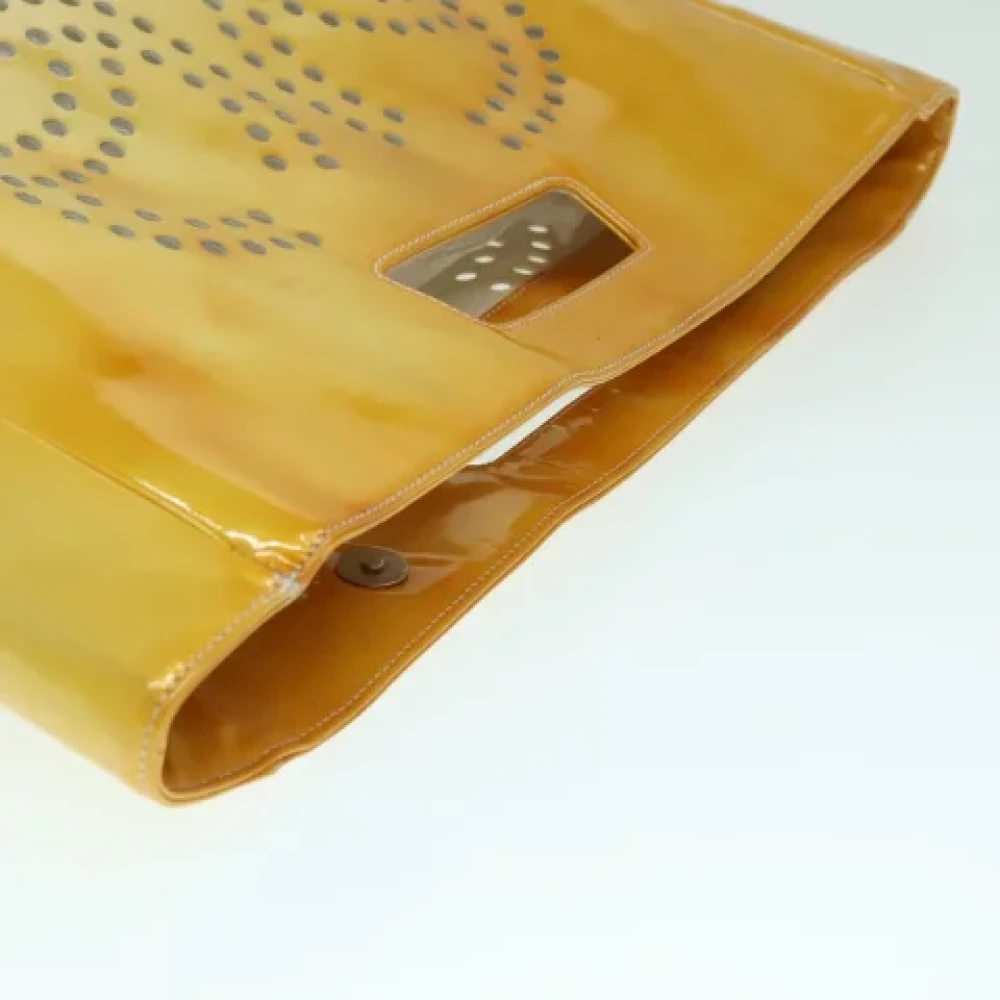 Chanel Vintage Pre-owned Leather chanel-bags Yellow Dames
