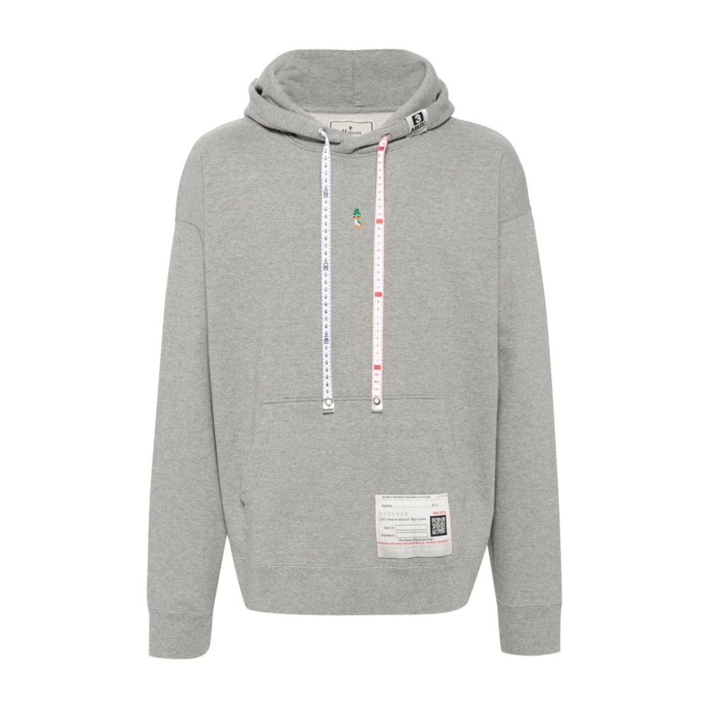 Maison Margiela Grijze Katoenen Trui met Borduursel Gray Heren