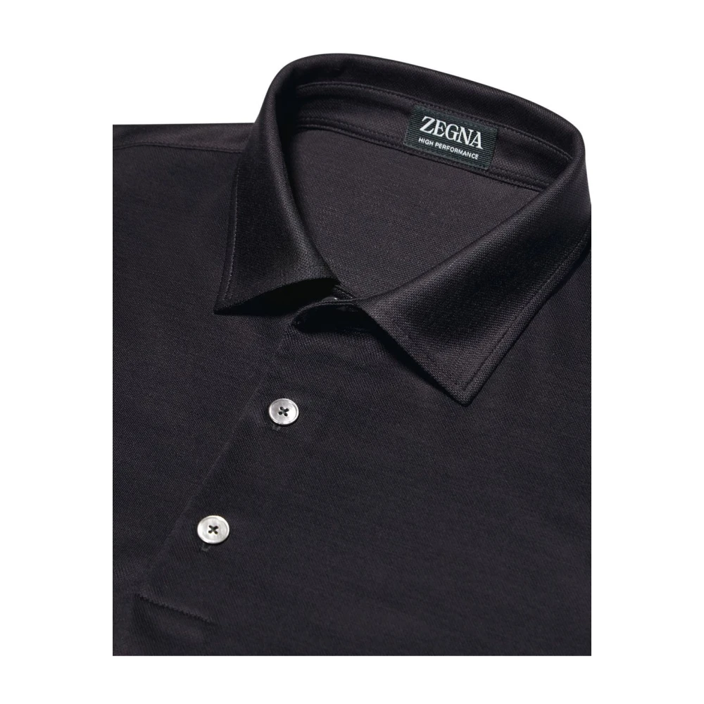 Ermenegildo Zegna Blauwe Navy Polo Blue Heren