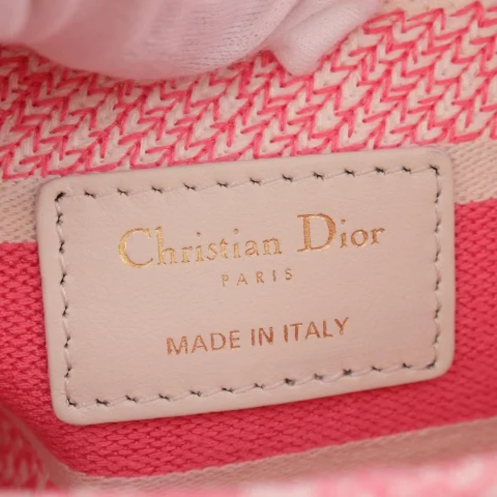 Dior Vintage Pre-owned Canvas dior-bags Pink Dames