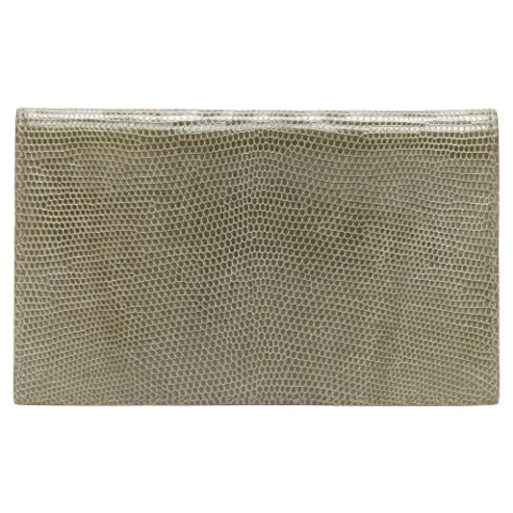 Hermès Vintage Pre-owned Leather wallets Gray Dames