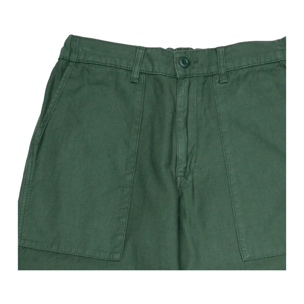Edwin Comfortabele katoenen broek Green Heren