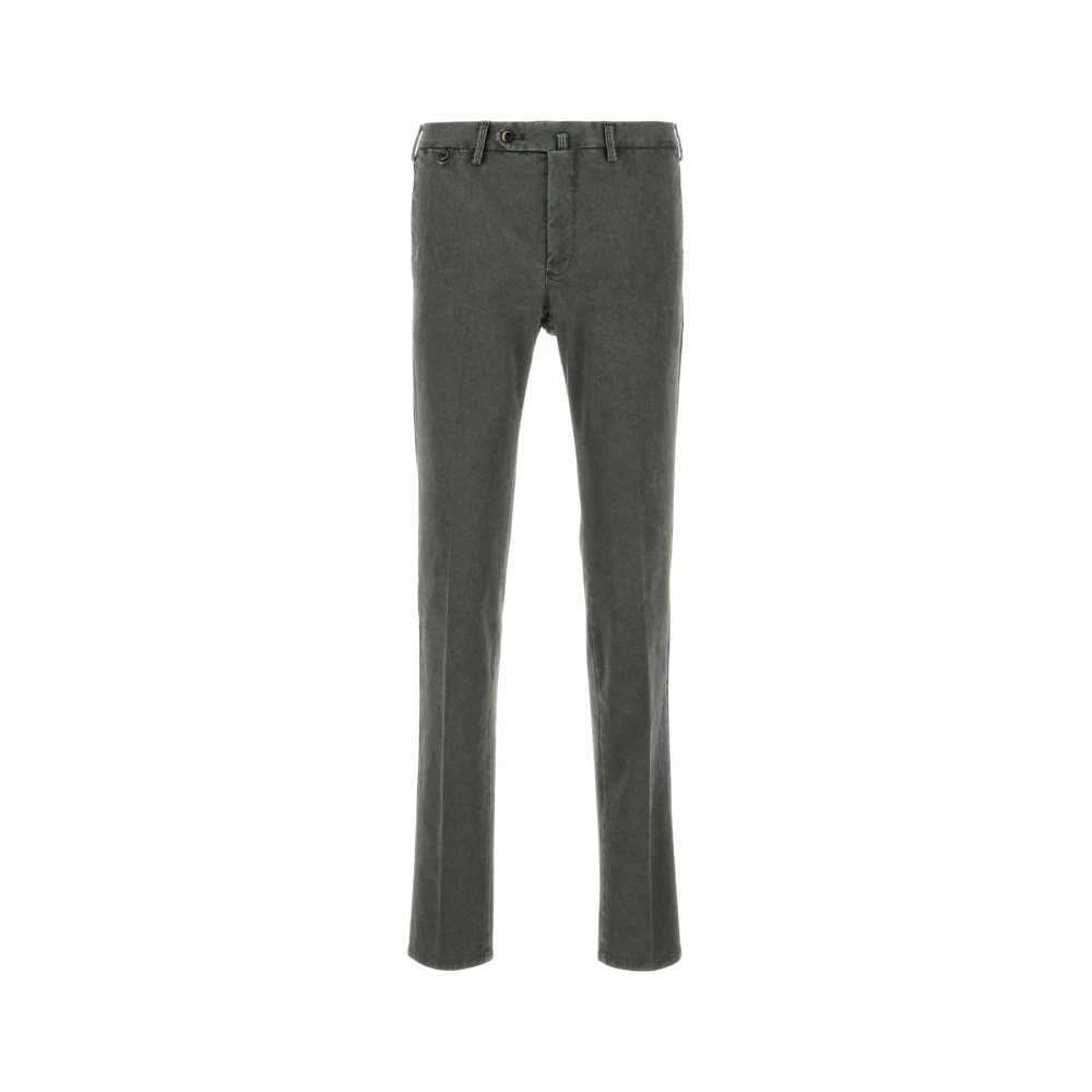PT Torino Donkergroene Stretch Katoenen Chino Green Heren