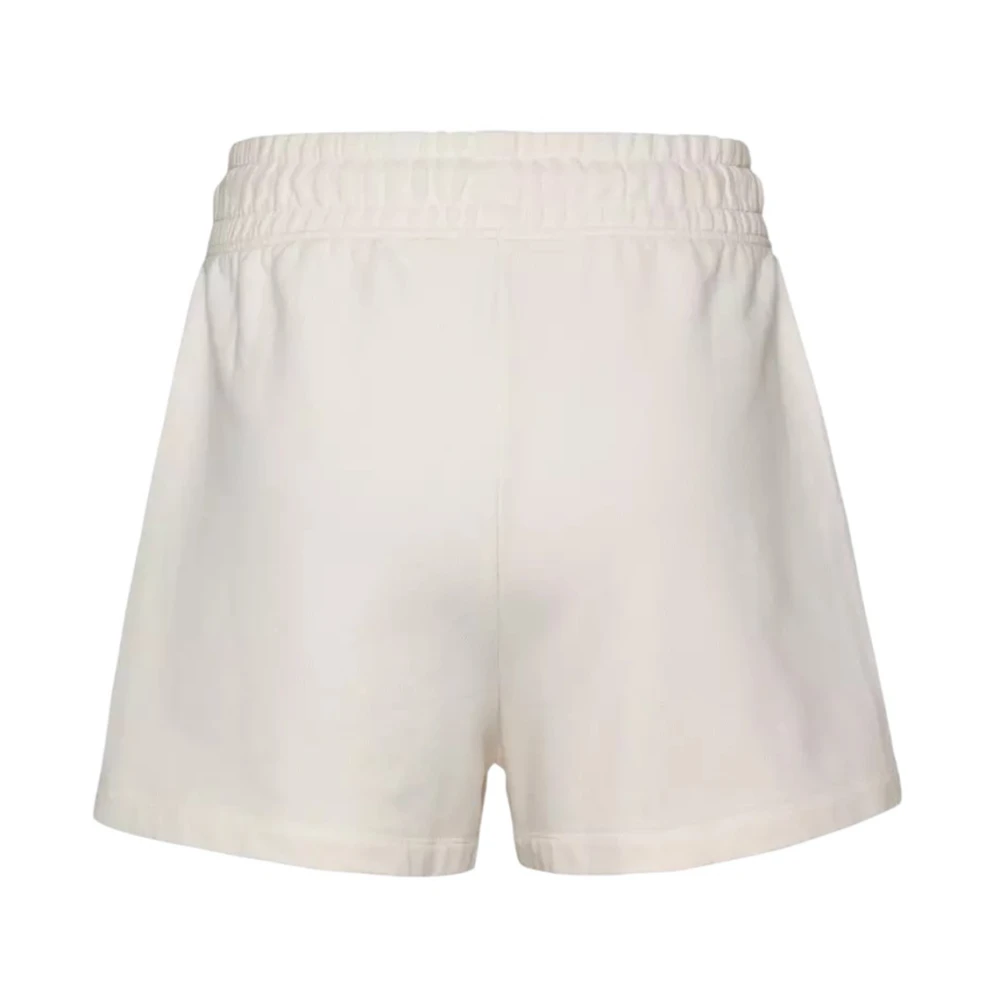 Tommy Hilfiger Katoenen shorts met logoborduursel White Dames