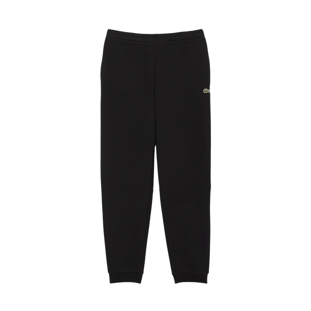 Lacoste Men's Black Sweatpants, S, Tapered Leg Joggers