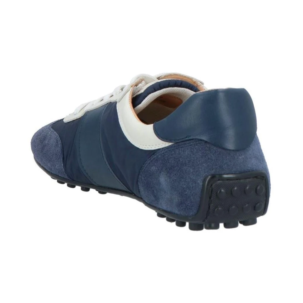 TOD'S Blauwe Suède Sneakers Casual Stijl Blue Heren