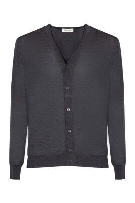 grey-wool-v-neck-cardigan-sweater