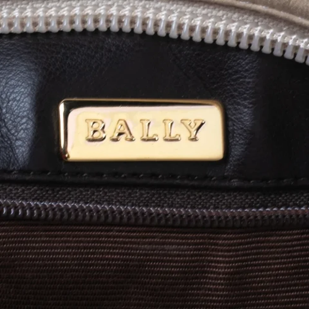 Bally Pre-owned Leather shoulder-bags Beige Dames