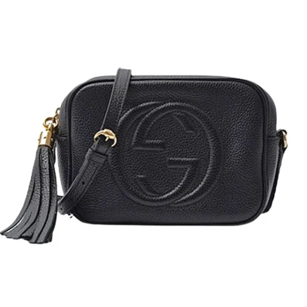 Gucci Vintage Pre-owned Leather gucci-bags Black Dames