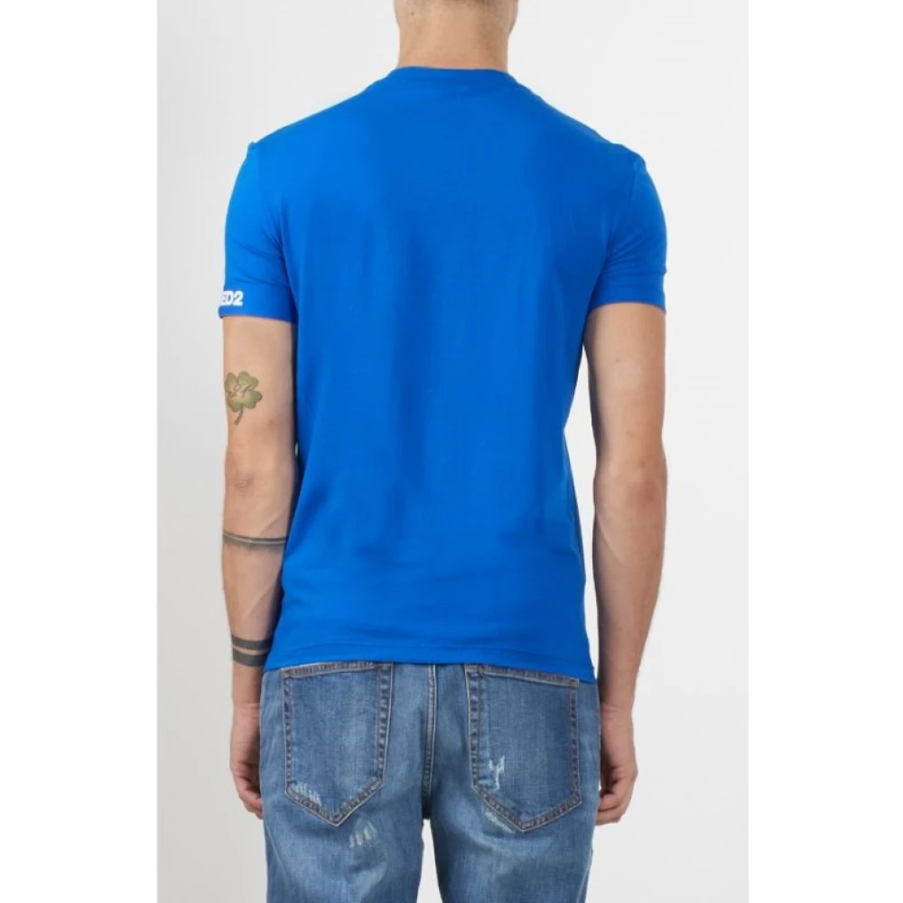 Dsquared2 Heren Ronde Hals T-Shirt Blue Heren