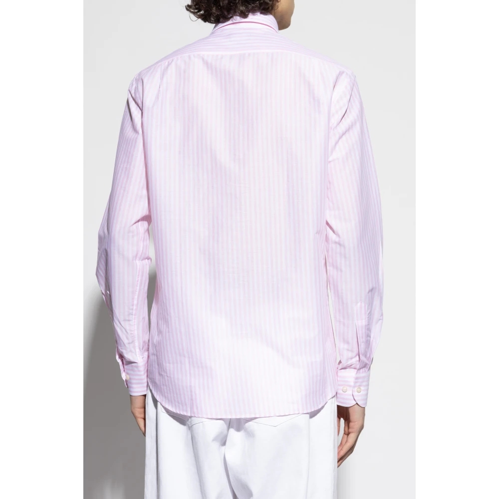 PAUL & SHARK Overhemd met gestreept patroon Pink Heren