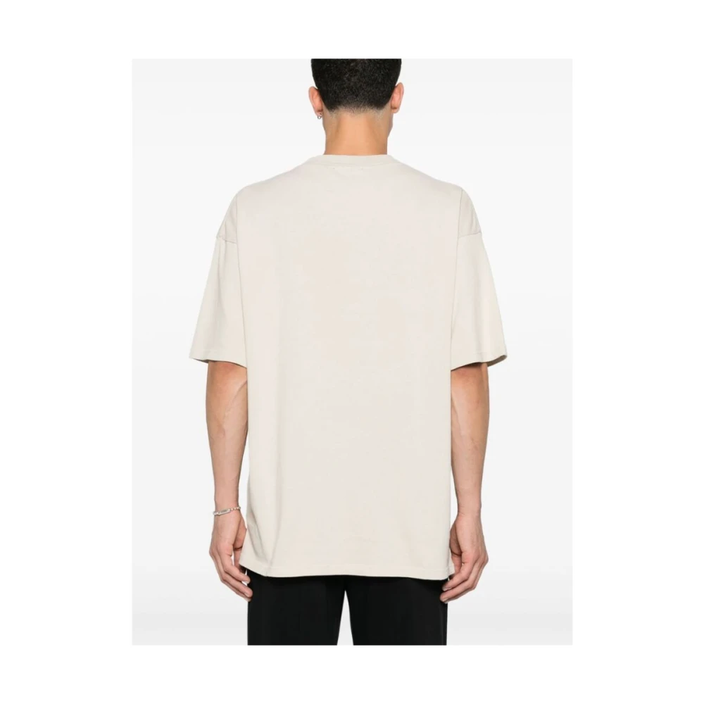 Represent T-shirt met hondenprint van katoen White Heren