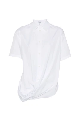 Cotton Draped Shirt