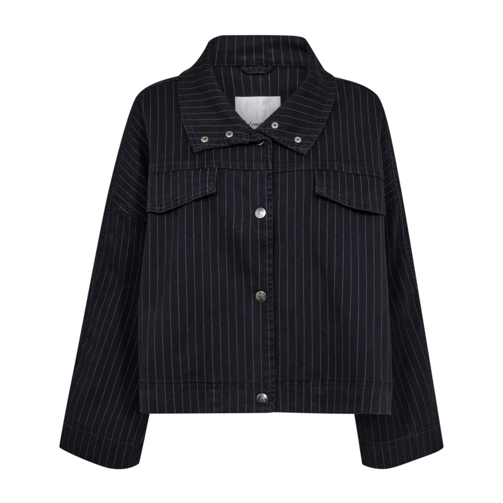 Co'Couture Zwarte Wide Box Jas Black Dames